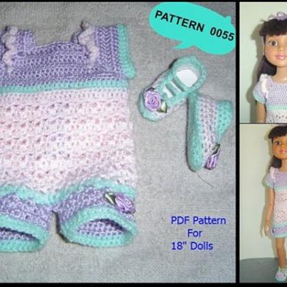 0055 Romper Set Crochet Pattern for..