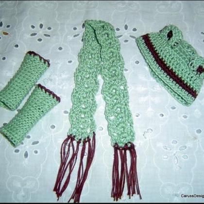 Froggy 3Pc Crochet Set Pattern in P..