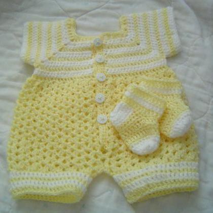 Baby Boy Crochet Pattern Bubble Rom..