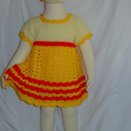 03-06 Months Crochet Baby Dress and..