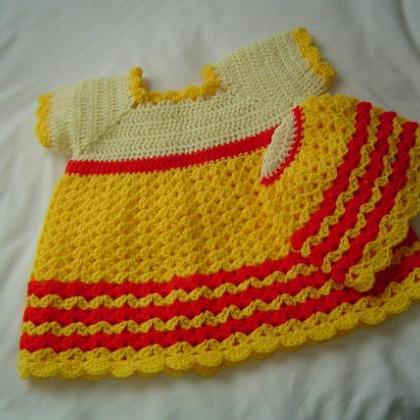 03-06 Months Crochet Baby Dress and..