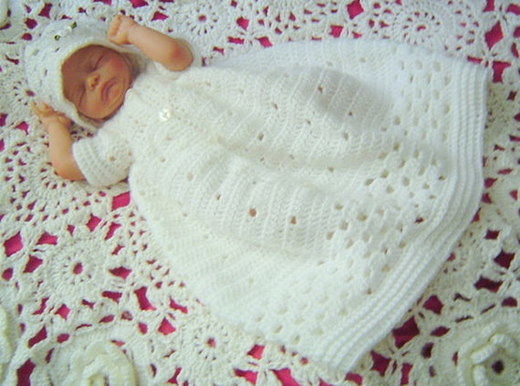 Micro Preemie Christening Set,premature Pattern,burial Baby Pattern,reborn Pattern By Carussdesignz (0086)