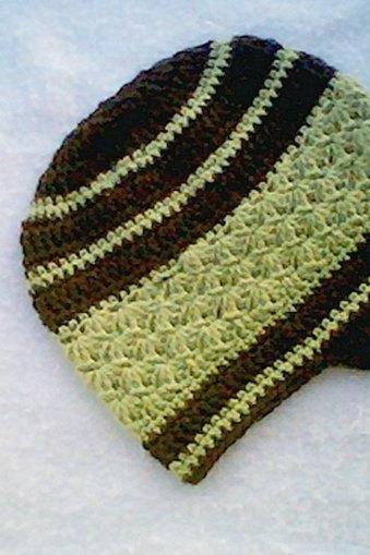 Mens Falling Leaves Visor Crochet Pattern 0008